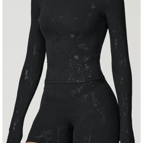 remera manga larga cala negro