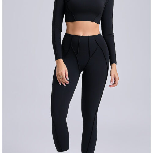 crop top airbrush negro