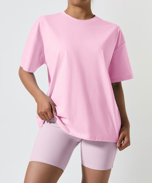 REMERA OVER ROSA