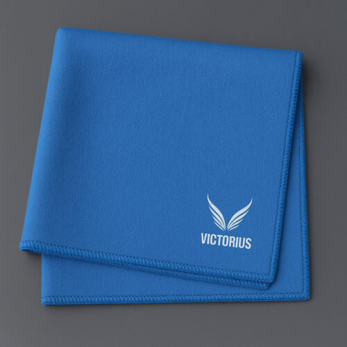 toalla microfibra azul