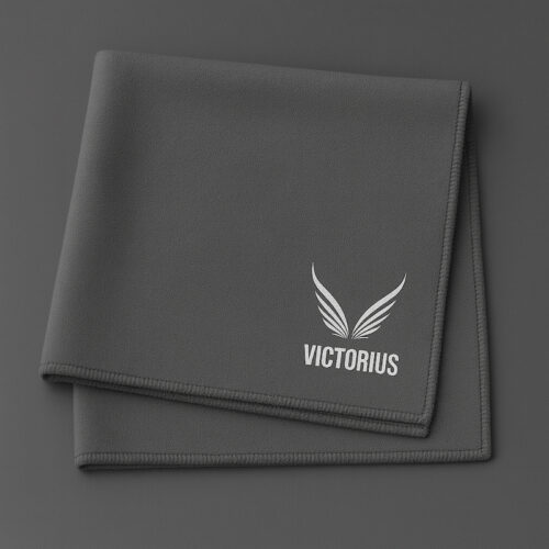 toalla microfibra gris oscuro