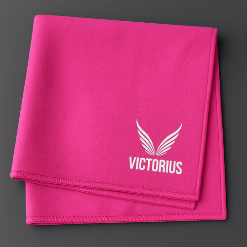 toalla microfibra rosa